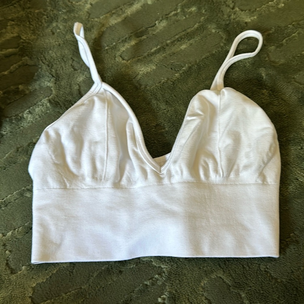 Alphalete triangle bra